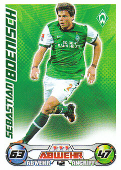 Sebastian Boenisch Werder Bremen 2009/10 Topps MA Bundesliga #42